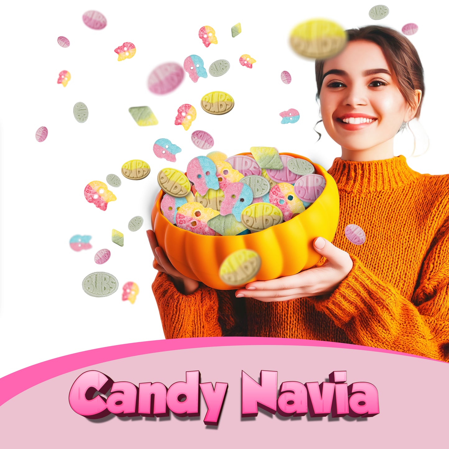 BUBS Sweets Swedish Candy Mix - Tutti Frutti Rhombs - (fast shipping) - Gelatine-free and free from animal additives.