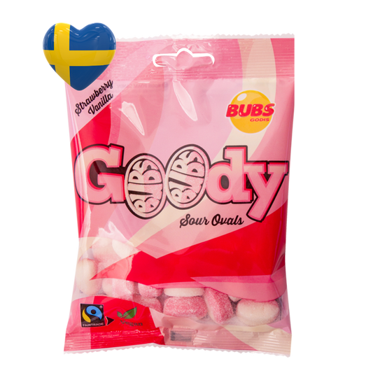 BUBS Candy Goody Sour Ovals - Strawberry - Vanilla