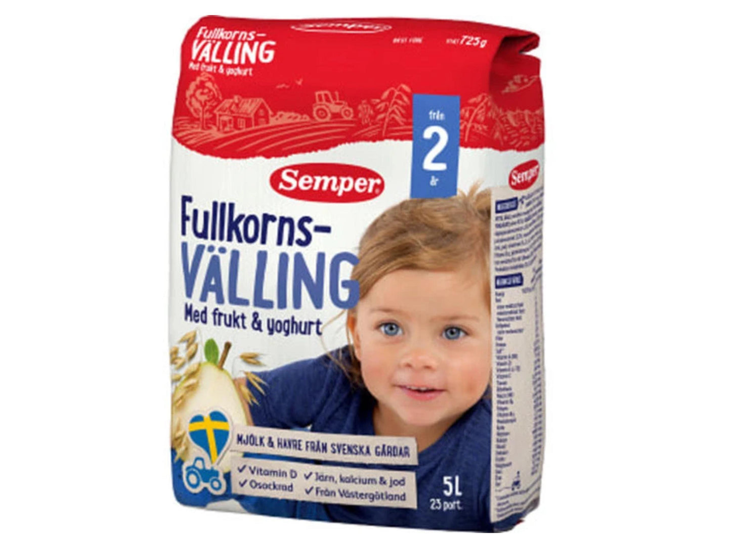 Semper Välling, Swedish Välling, Swedish Gruel, Välling Sweden, Semper Wholemeal Gruel, Sweden Välling, Semper Gruel 6 months - 6 years