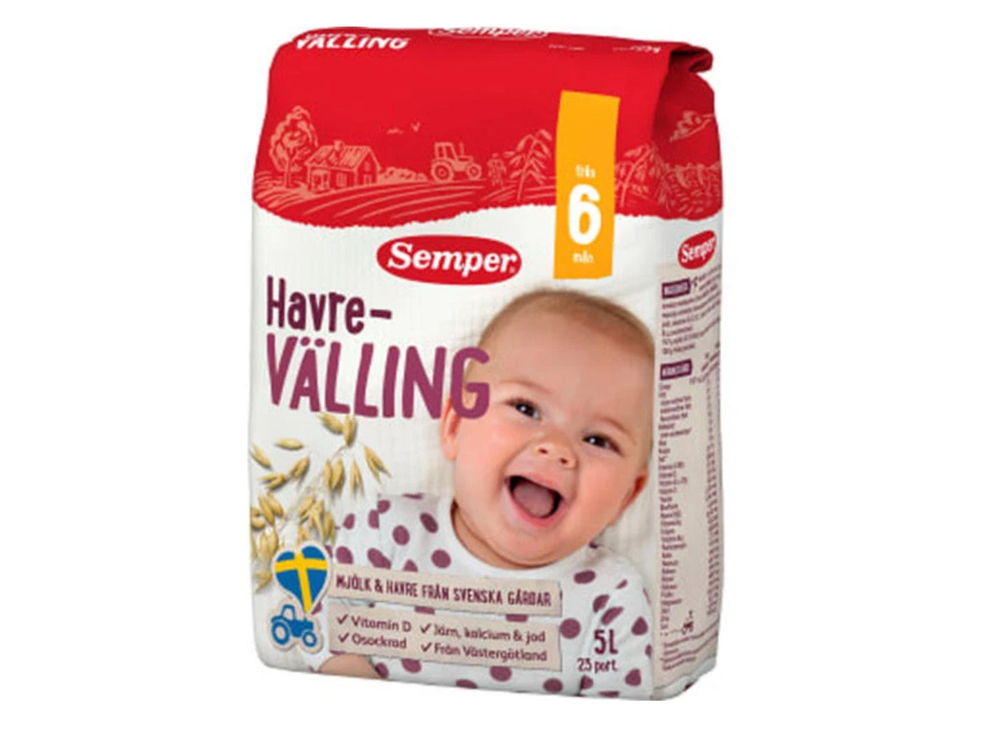Semper Välling, Swedish Välling, Swedish Gruel, Välling Sweden, Semper Wholemeal Gruel, Sweden Välling, Semper Gruel 6 months - 6 years