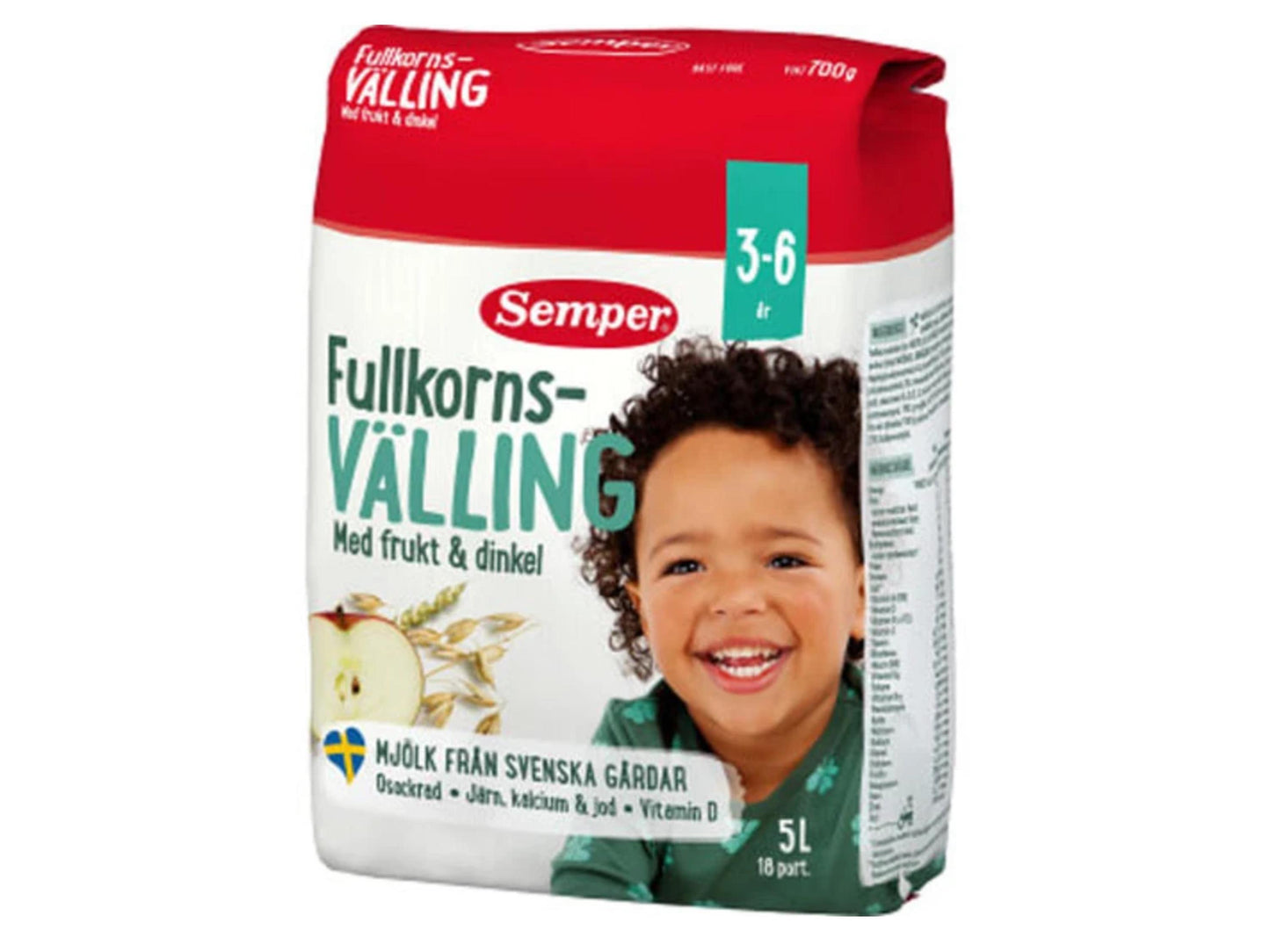 Semper Välling, Swedish Välling, Swedish Gruel, Välling Sweden, Semper Wholemeal Gruel, Sweden Välling, Semper Gruel 6 months - 6 years