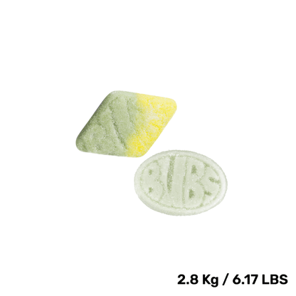 Swedish Candy - BUBS Mix Bag - Cool Fruity Pear -  Sour Foam Rombs Tutti Frutti