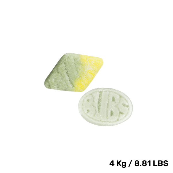 Swedish Candy - BUBS Mix Bag - Cool Fruity Pear -  Sour Foam Rombs Tutti Frutti