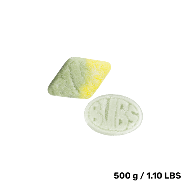 Swedish Candy - BUBS Mix Bag - Cool Fruity Pear -  Sour Foam Rombs Tutti Frutti