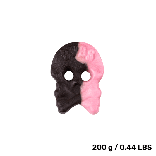 Swedish Candy - BUBS Raspberry/Licorice Skull Foam
