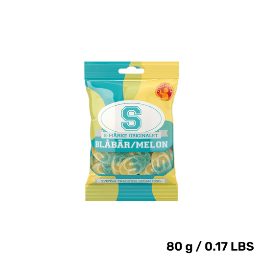 Swedish Candy - S-Marks Blueberry & Melon