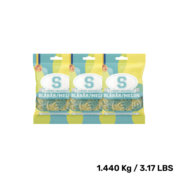 Swedish Candy - S-Marks Blueberry & Melon