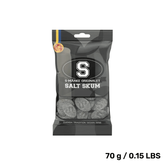 Swedish Candy -S-Marks Salty Licorice Foam