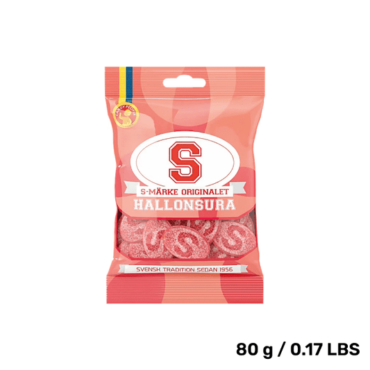 Swedish Candy - S-Marks Sour Raspberry